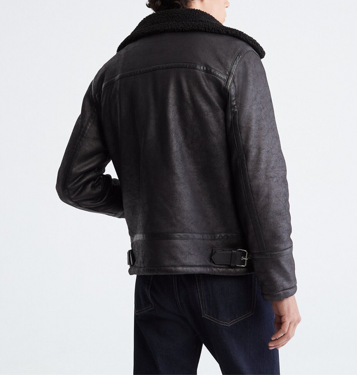 Chaqueta Calvin Klein Faux Shearling Talla M # 22A 264 NUEVO