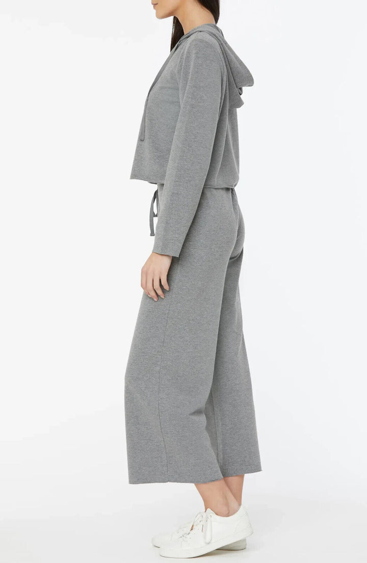 Sudadera con capucha y cuello dividido de felpa francesa recortada de NYDJ MSRP $ 69 Talla XL # 4B 433 NUEVO