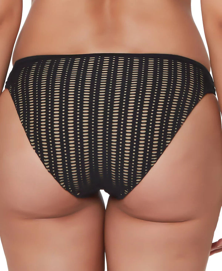 Braguitas de bikini estilo hipster con lengüeta lateral de croché Bar III MSRP $44 Talla S # U10 370 NUEVO