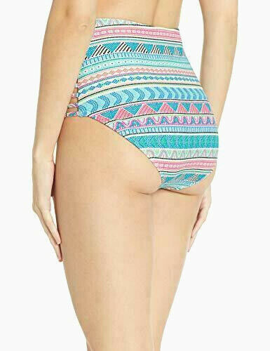 Braguitas de bikini con tiras estampadas Captivate de Coco Reef MSRP $ 53 Talla L # 30D 112 NUEVO