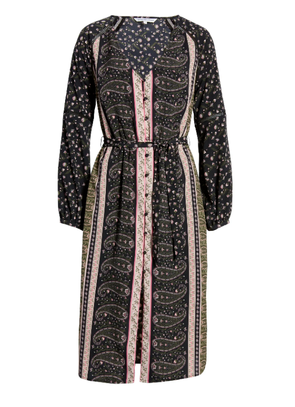 Vestido midi con estampado de paisley Nollie de Cupcakes and Cashmere