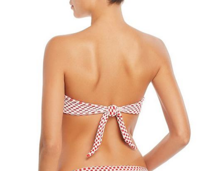 Shoshanna Knot Front Bandeau Bikini Top MSRP $ 154 Tamaño B # 30C 96 NUEVO