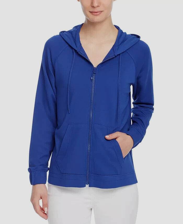 Chaqueta con cremallera y mangas raglán de Anne Klein MSRP $ 99 Talla XS # 4B 415 NUEVO