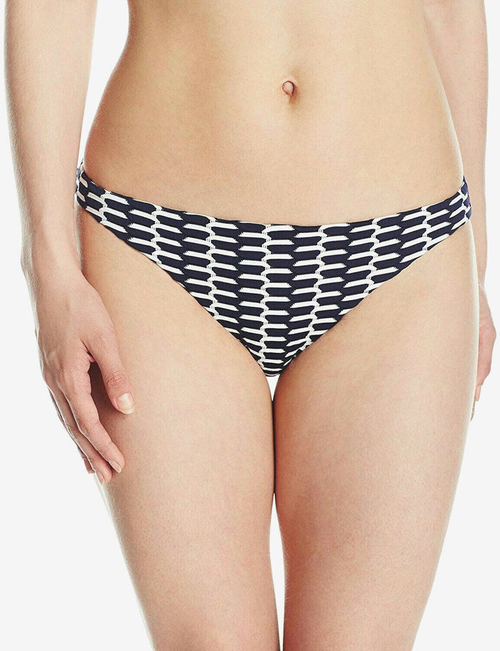 Parte inferior de bikini Shoshanna Tort Stripe MSRP $ 96 Talla M # UB6 196 NUEVO