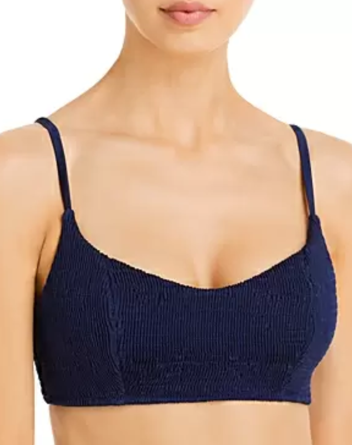 Peixoto Jojo Smocked Bikini Top Size S # U4 432 NEW