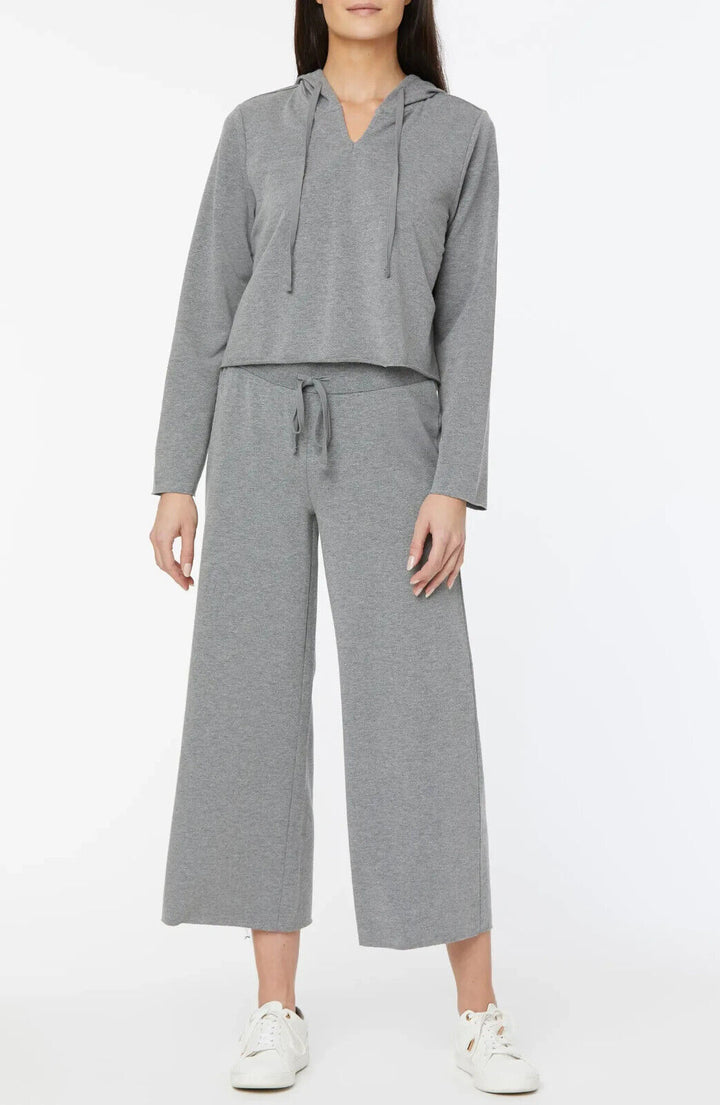 Sudadera con capucha y cuello dividido de felpa francesa recortada de NYDJ MSRP $ 69 Talla XL # 4B 433 NUEVO