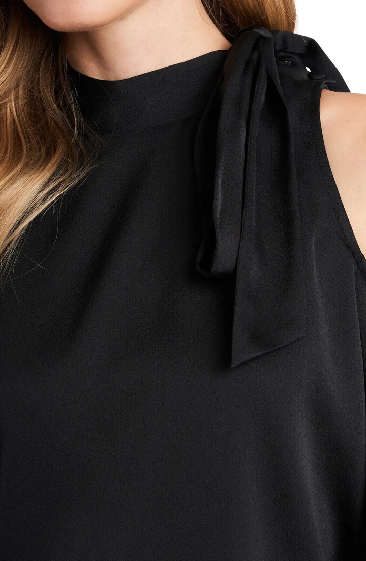 Vince Camuto Single Cold Shoulder Tie Neck Top MSRP $ 79 Talla M # 6D 1661 NUEVO