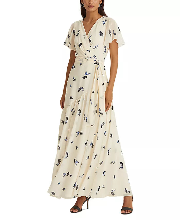 Lauren ralph lauren georgette dress hot sale