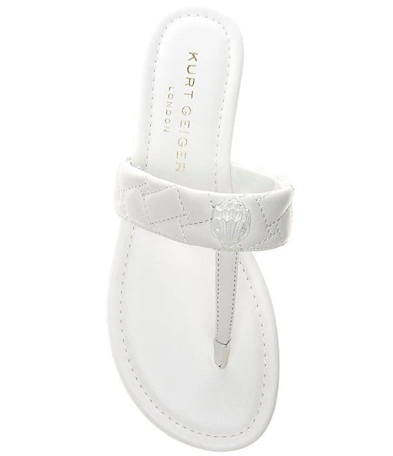 Kurt Geiger Kensington Eagle Head Detail Flat Sandals