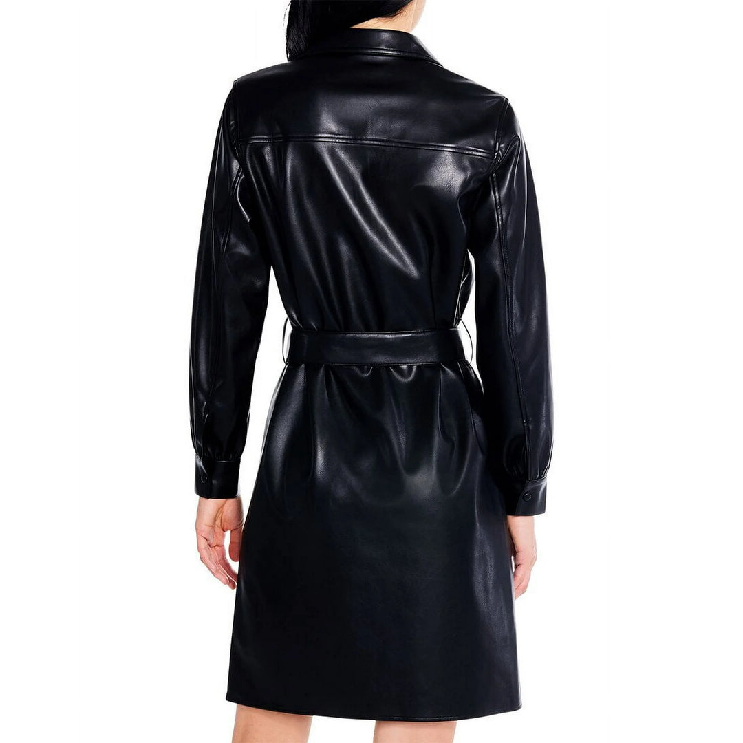 NIC+ZOE Faux Leather Trench Dress