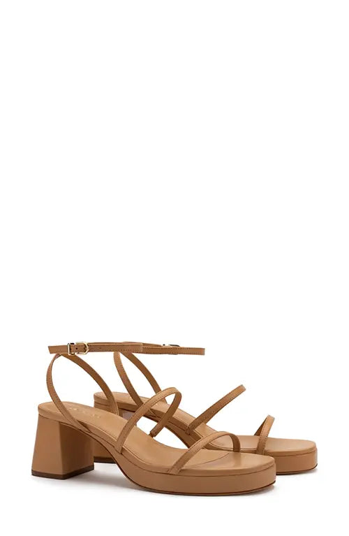 LARROUDE Gio Block Heel Strappy Sandal