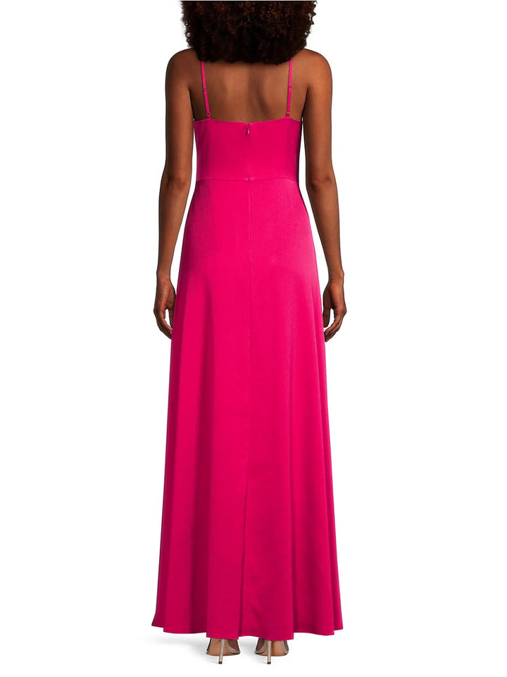 Aidan by Aidan Mattox Twist Front Mermaid Gown