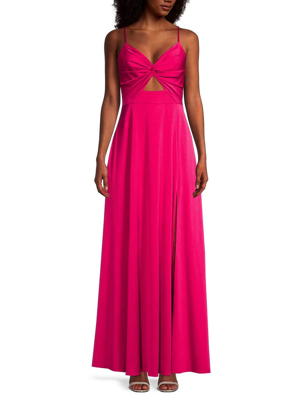 Aidan by Aidan Mattox Twist Front Mermaid Gown