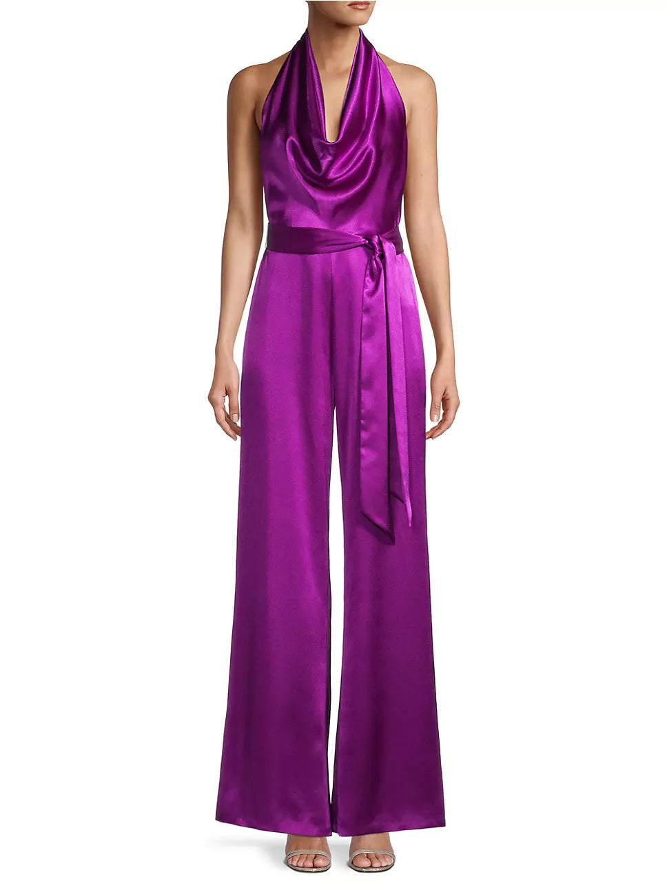 Aidan by Aidan Mattox Halter Neck Jumpsuit