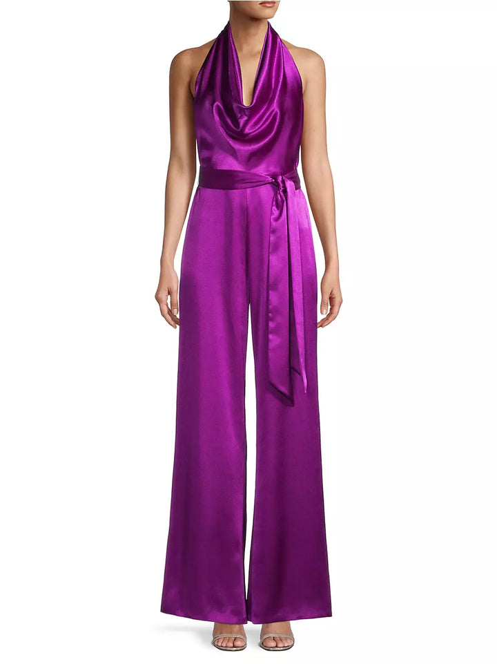Aidan by Aidan Mattox Halter Neck Jumpsuit