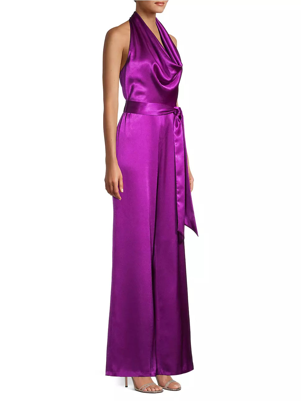 Aidan by Aidan Mattox Halter Neck Jumpsuit