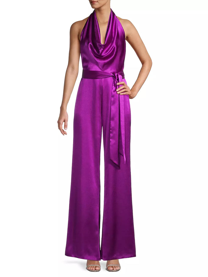 Aidan by Aidan Mattox Halter Neck Jumpsuit