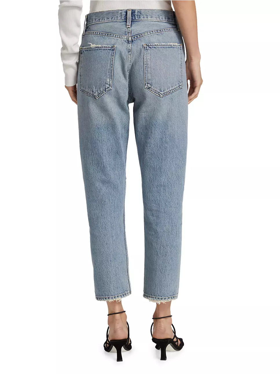 Agolde Riley Distressed Crop Jeans