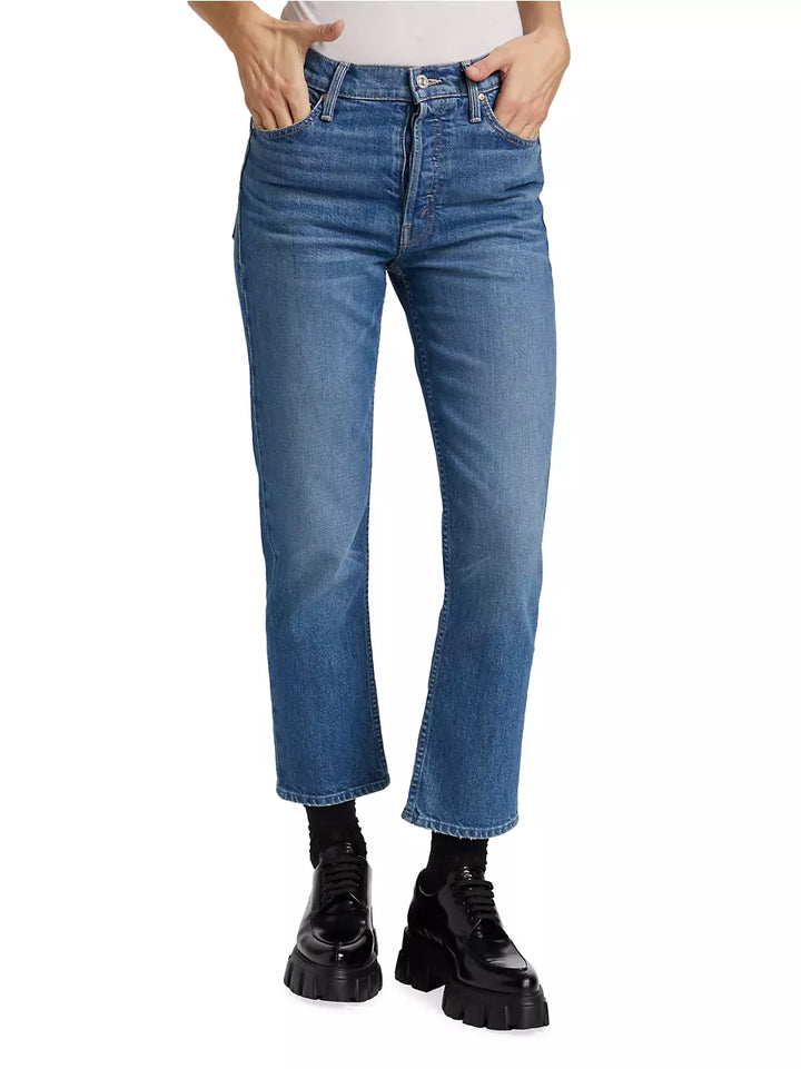 Mother The Tomcat High-Rise Stretch Kick-Flare Jeans