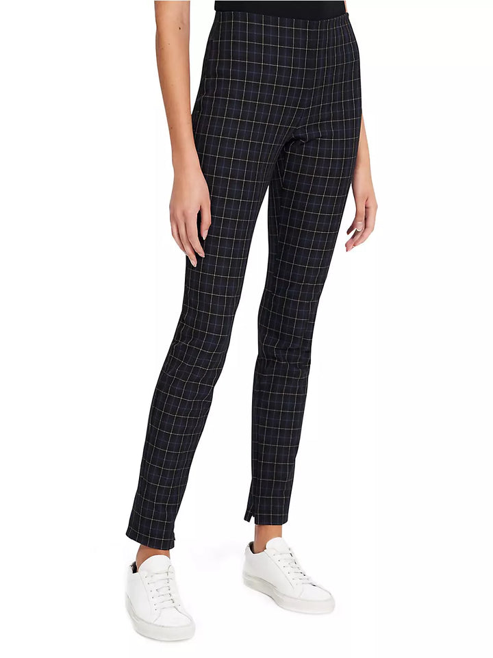 Theory Plaid Leggings
