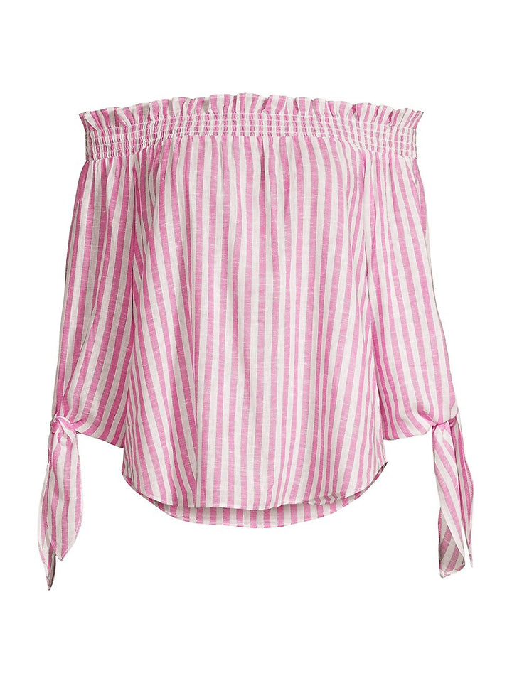 MICHAEL Michael Kors Striped Off-the-Shoulder Top