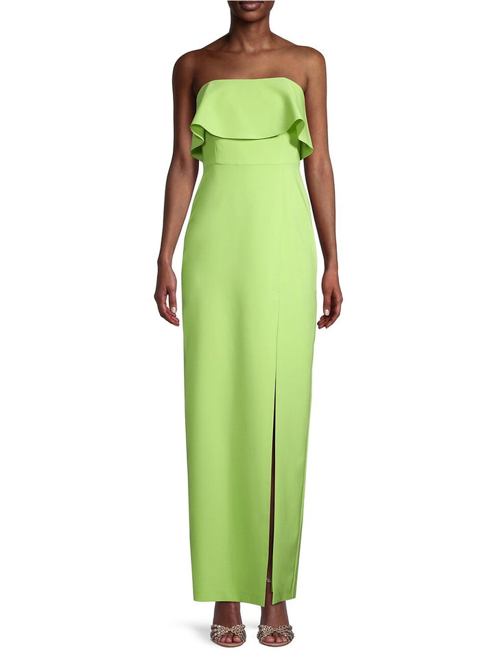 Aidan by Aidan Mattox Strapless Popover Gown
