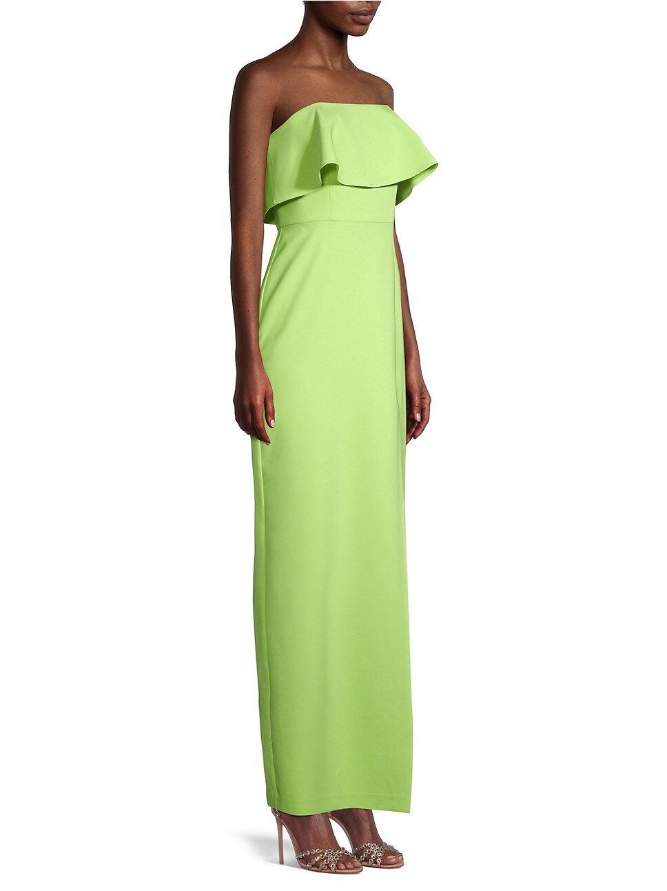 Aidan by Aidan Mattox Strapless Popover Gown