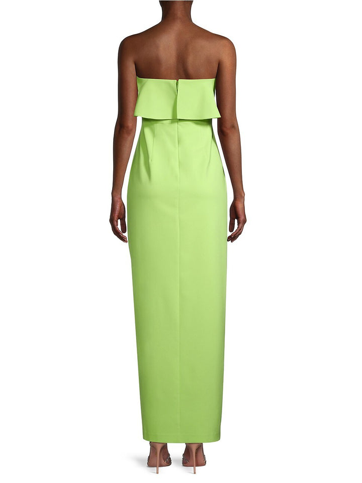 Aidan by Aidan Mattox Strapless Popover Gown