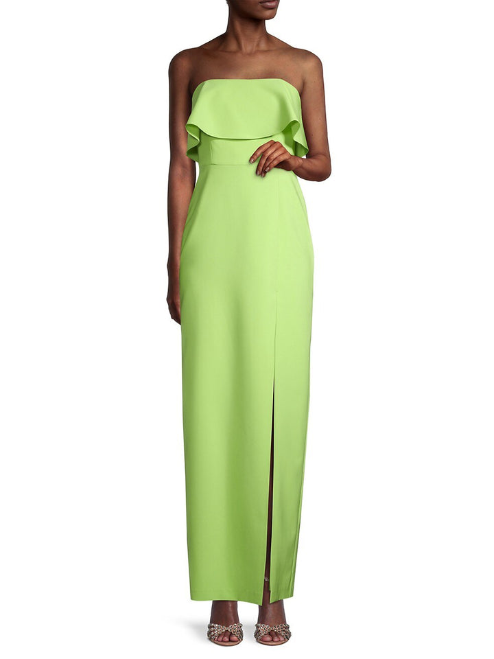 Aidan by Aidan Mattox Strapless Popover Gown