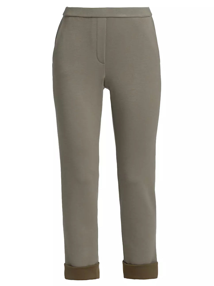 Theory Treeca Elasticized Ankle-Crop Pants