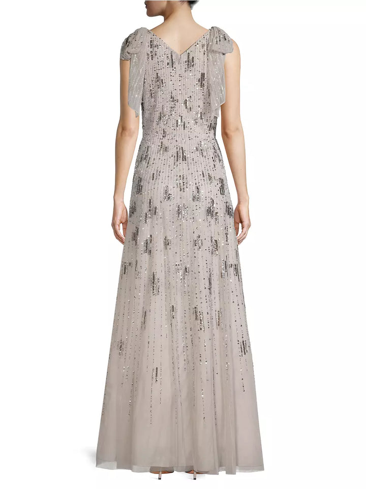Aidan Mattox Sequined Gown