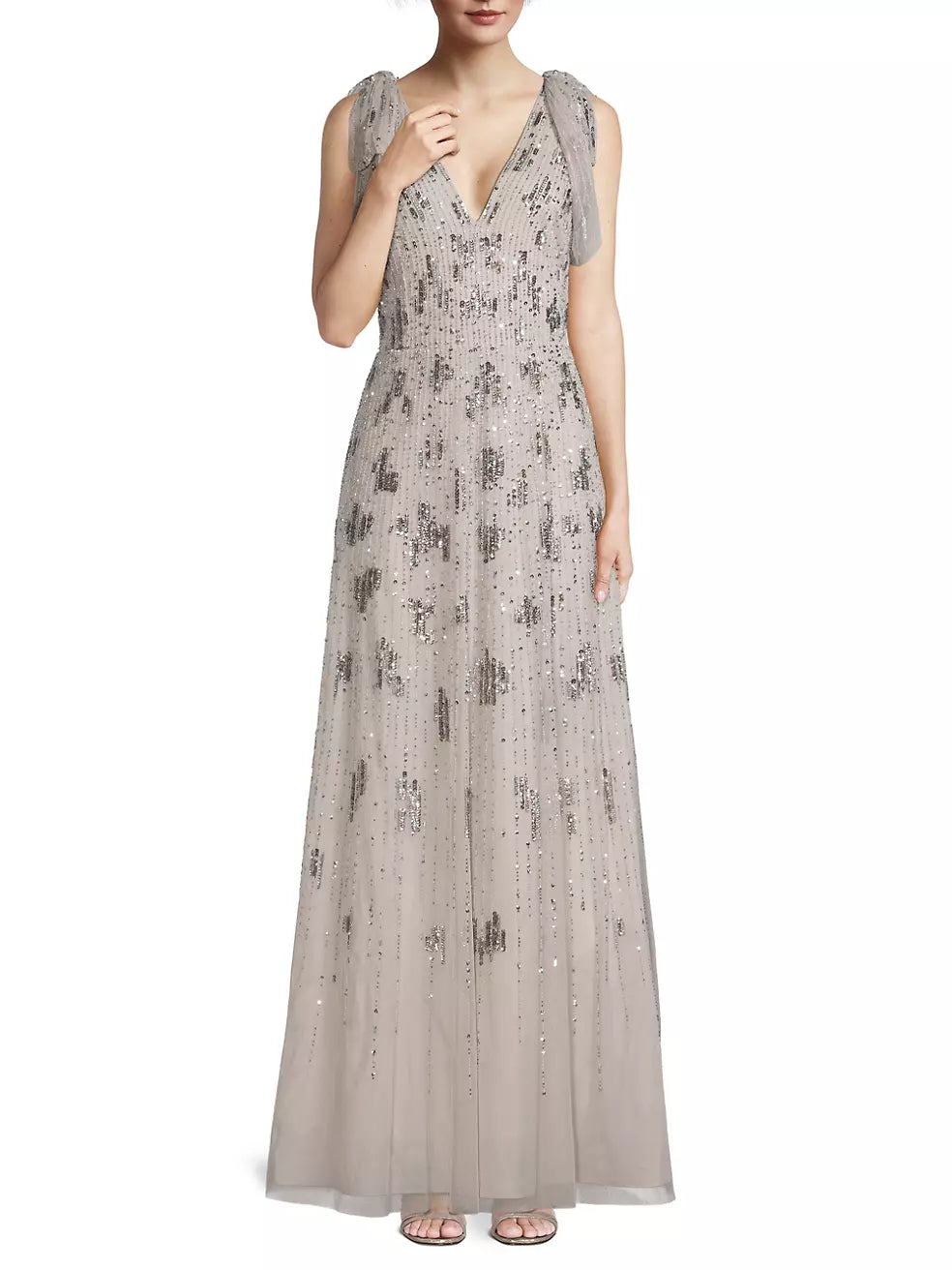 Aidan Mattox Sequined Gown