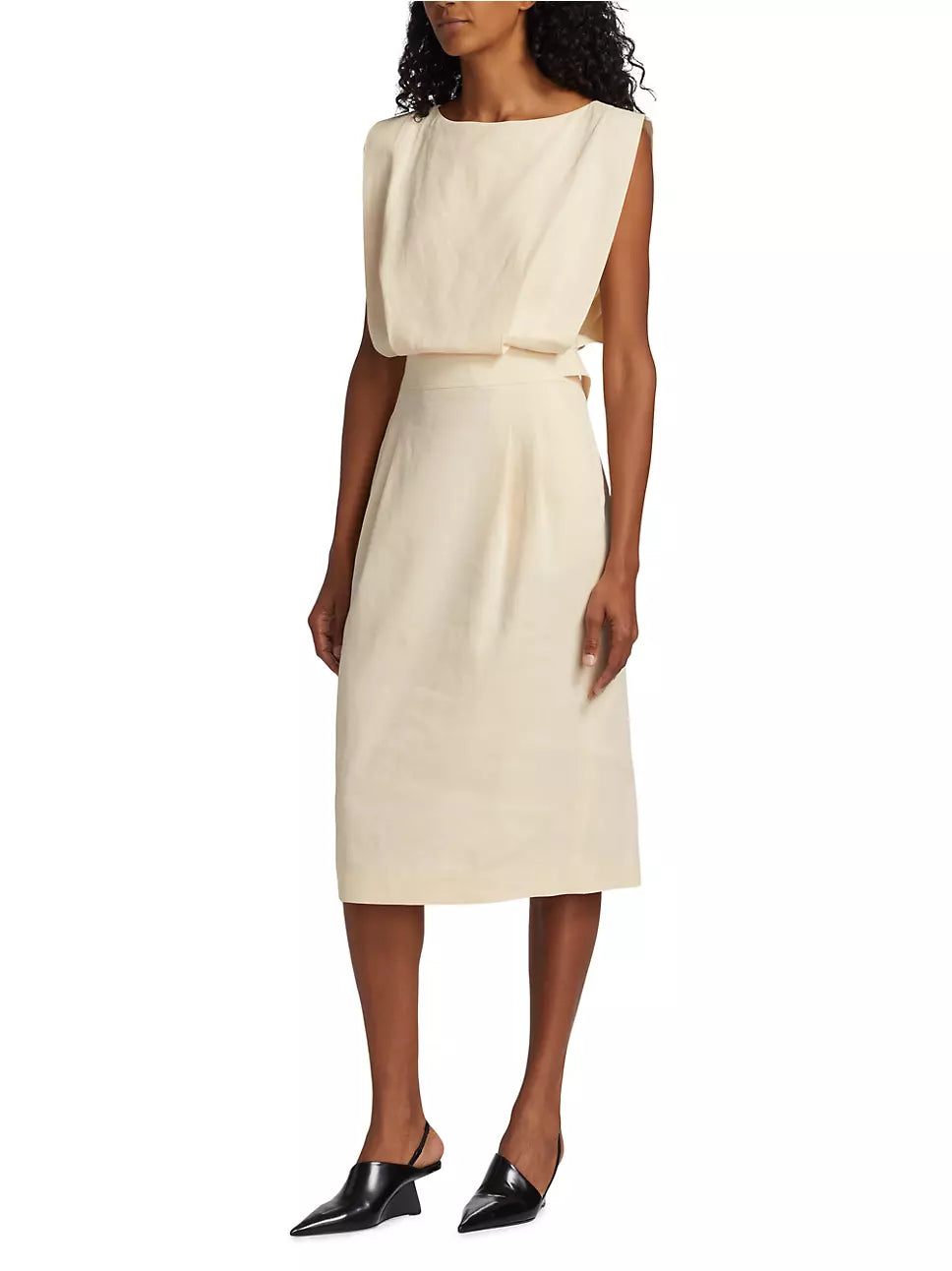 Lafayette 148 New York Sleeveless Extended Blouson Dress