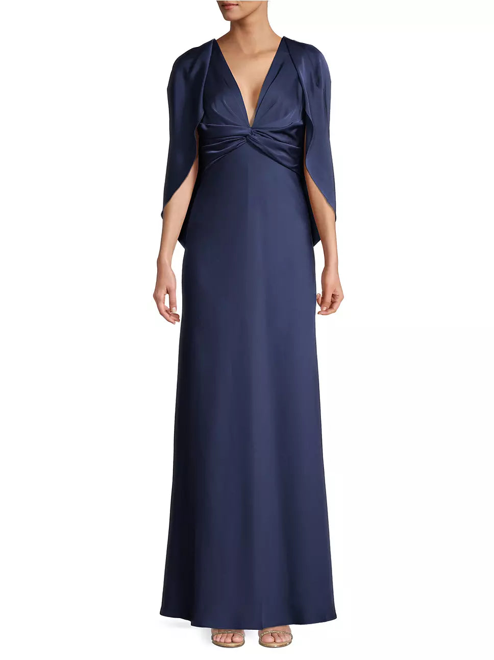 Aidan Mattox Capelet Mermaid Gown