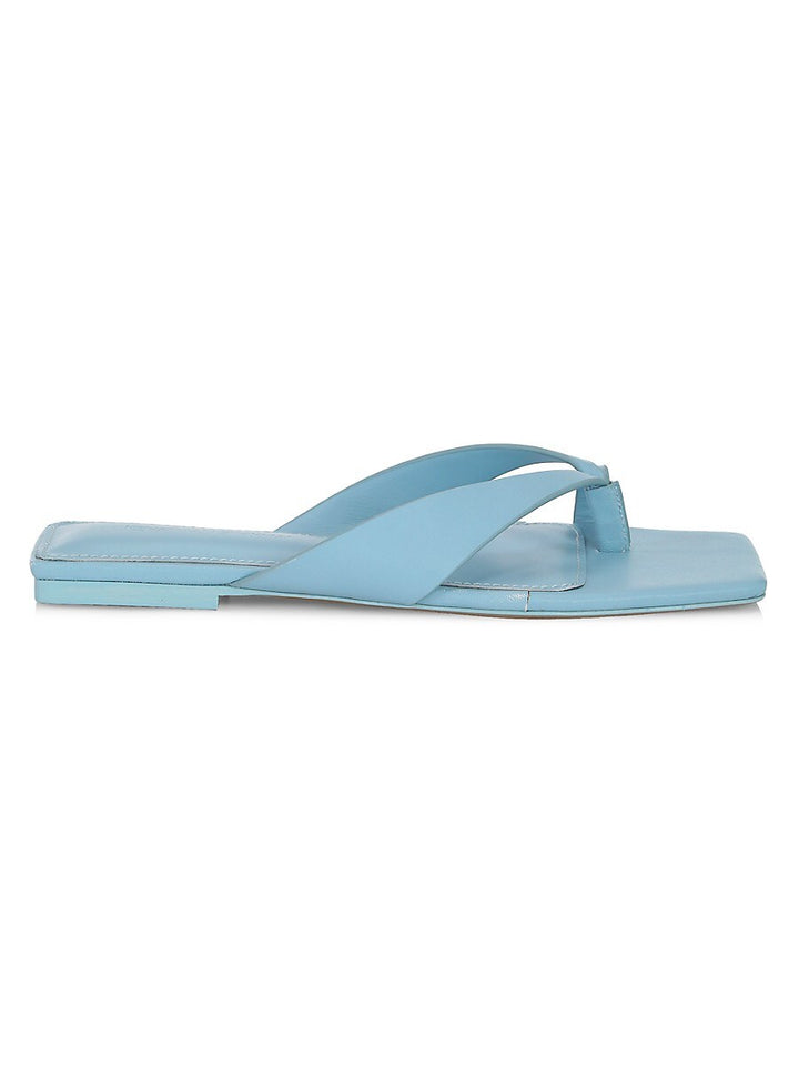 SIMKHAI Square-Toe Flat Sandals