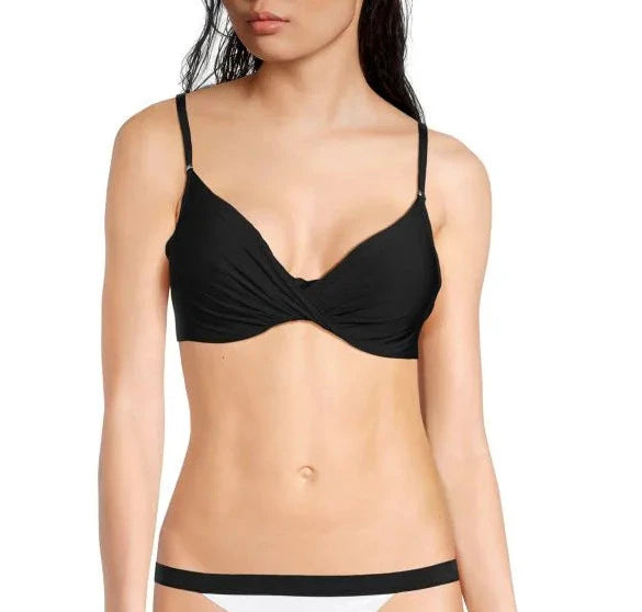 Calvin Klein Twisted Solid Bikini Top