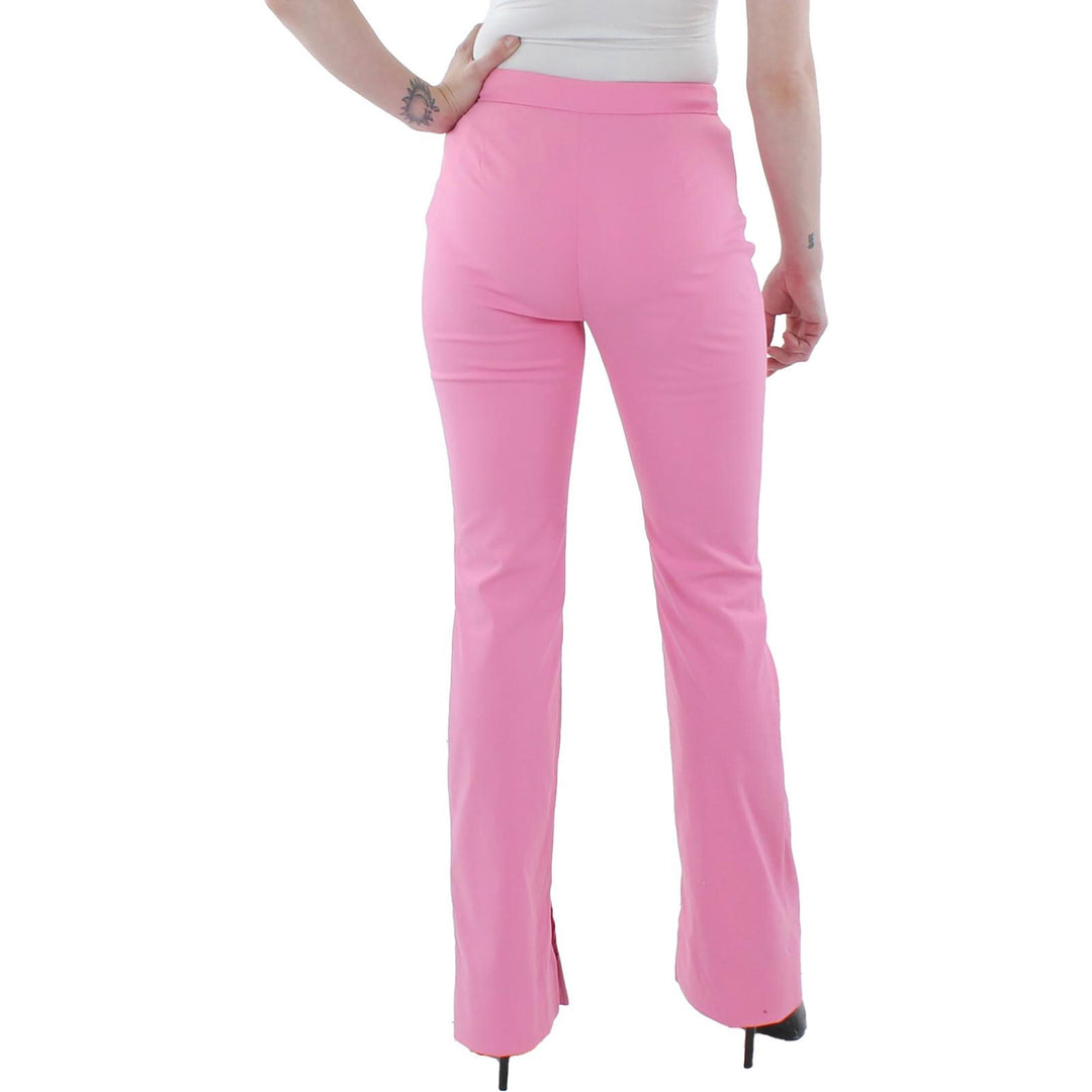 Jonathan Simkhai Carmine Split Hems Pleated High-Waist Pants