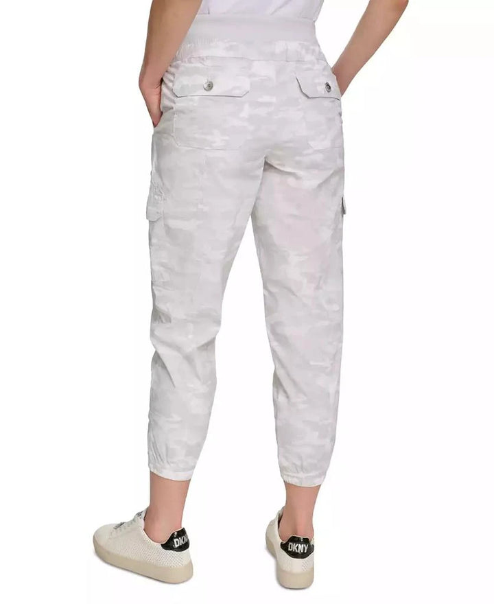 DKNY Cotton Drawstring Cargo Joggers