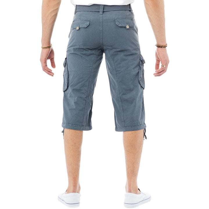 X-Ray MEN's Belted Capri Cargo Shorts