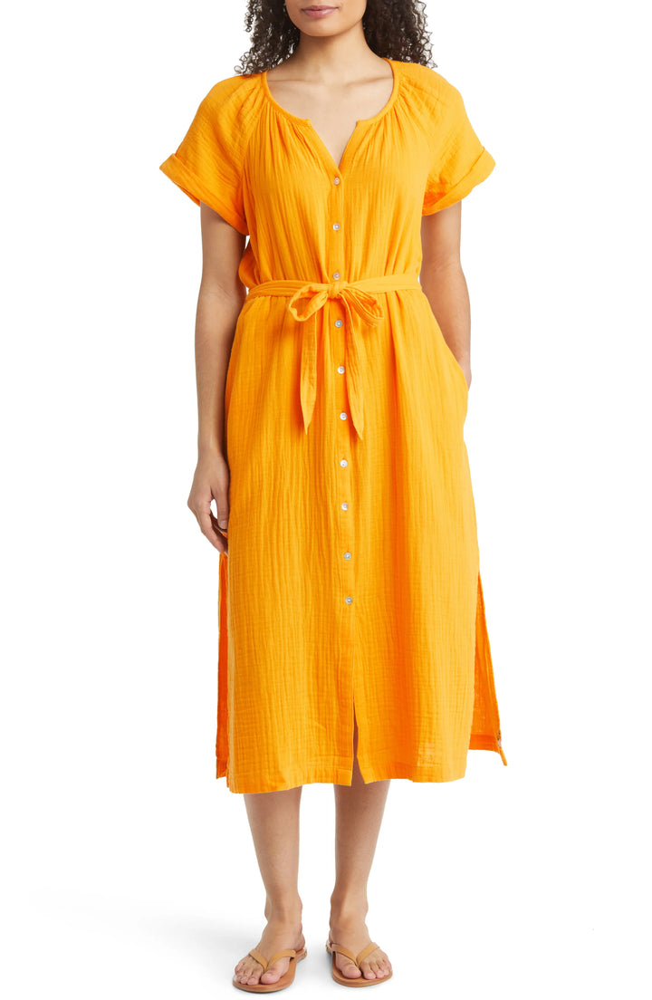 Tommy Bahama Coral Isle Cotton Midi Dress