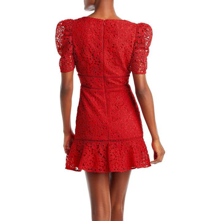 AQUA Lace Mini Dress