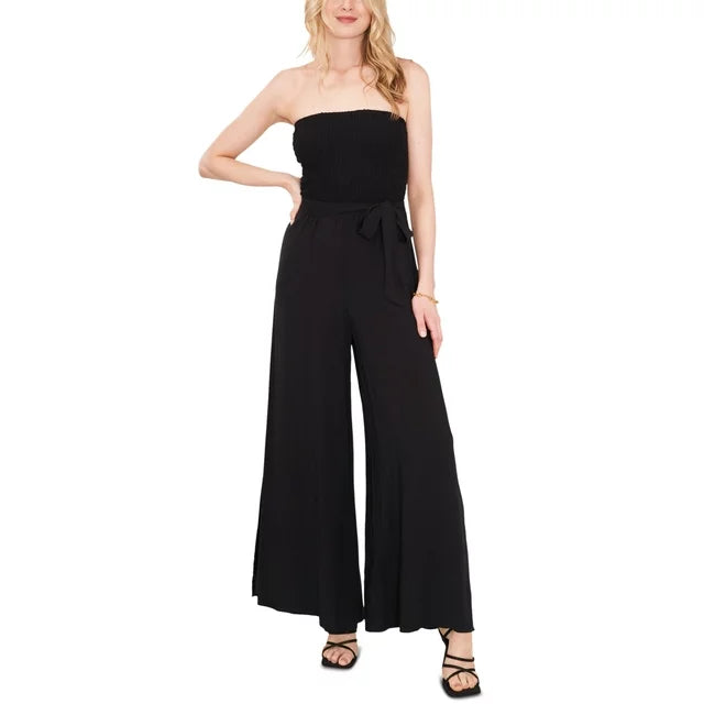 1.STATE Strapless Wide-Leg Jumpsuit