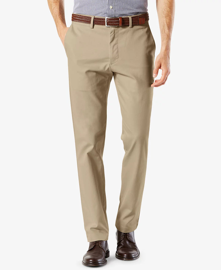 Dockers MEN Signature Lux Cotton Slim Fit Stretch Khaki Pants