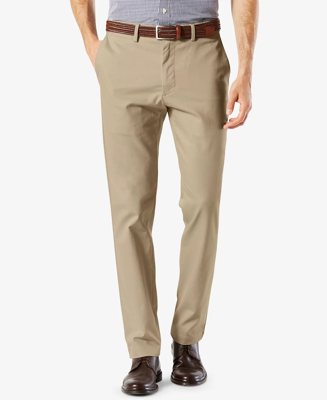 Dockers MEN Signature Lux Cotton Slim Fit Stretch Khaki Pants