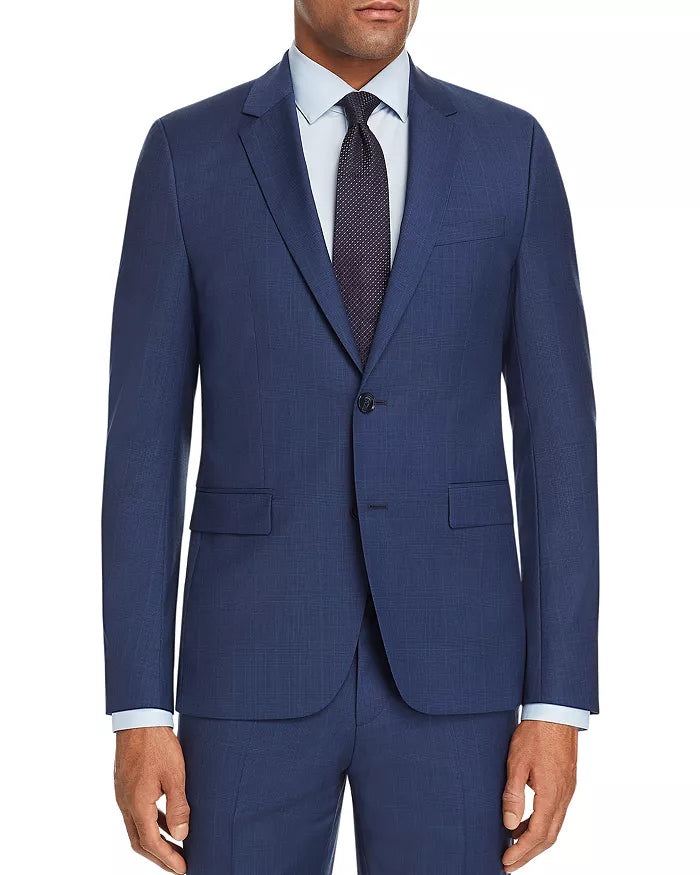 HUGO Astian Tonal Glen Plaid Extra Slim Fit Suit Jacket
