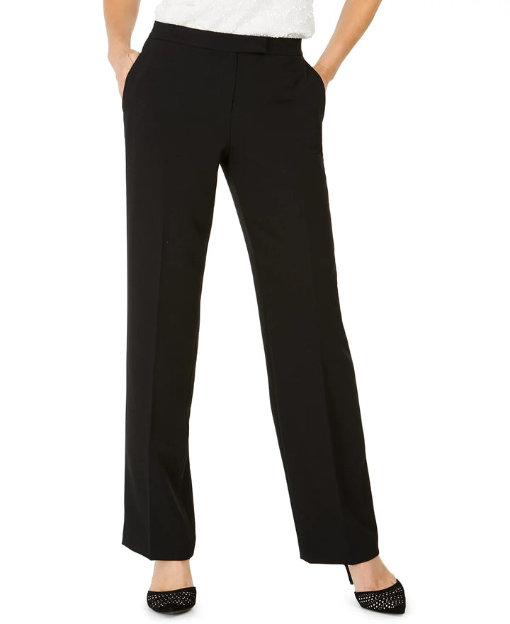 Kasper Tab-Waist Modern Dress Pants