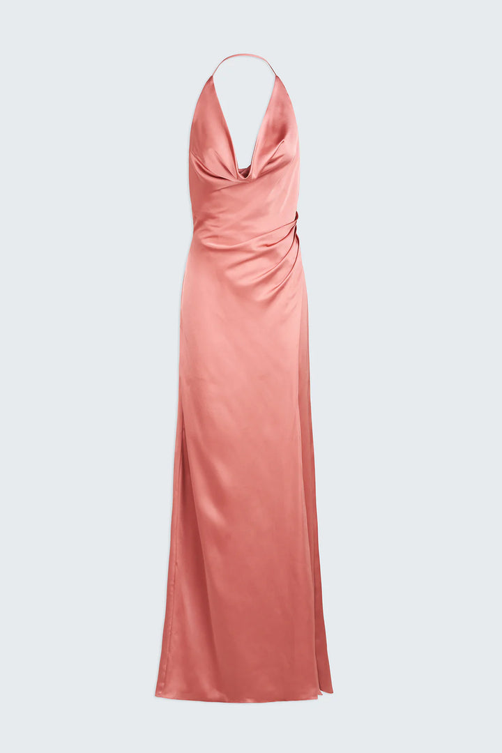 HALSTON Sutton Halter Gown