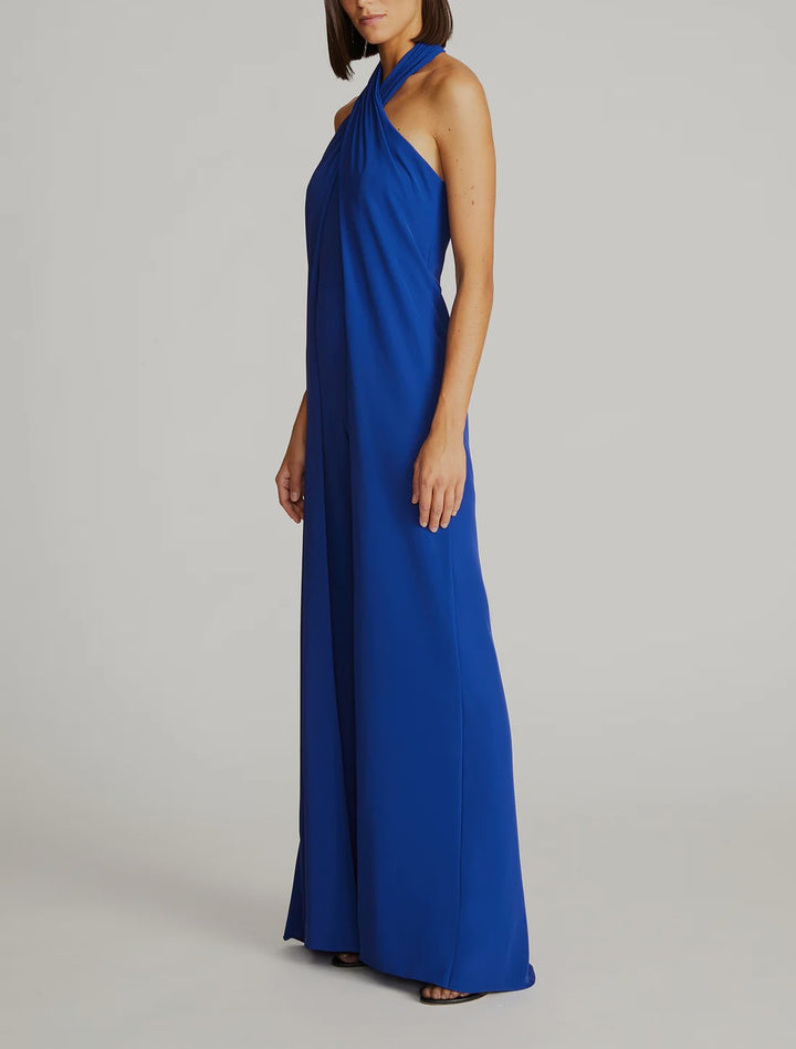 HALSTON Selah Draped Jumpsuit
