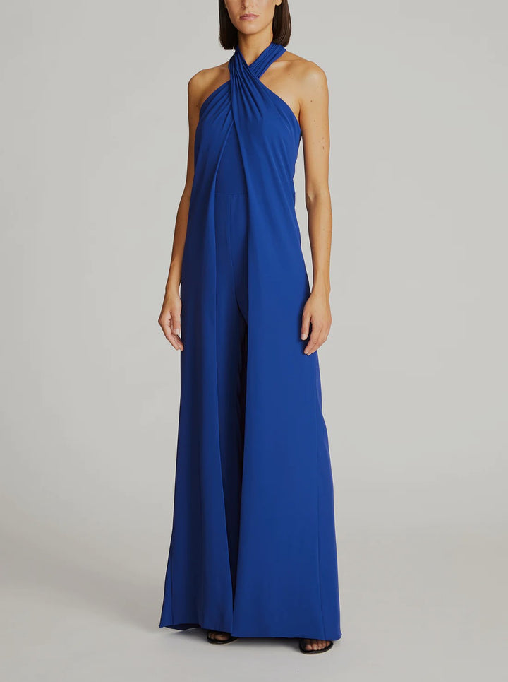 HALSTON Selah Draped Jumpsuit
