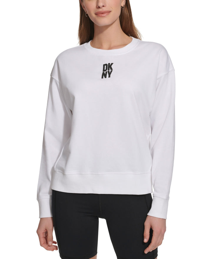 DKNY Puff-Logo Long-Sleeve Sweatshirt